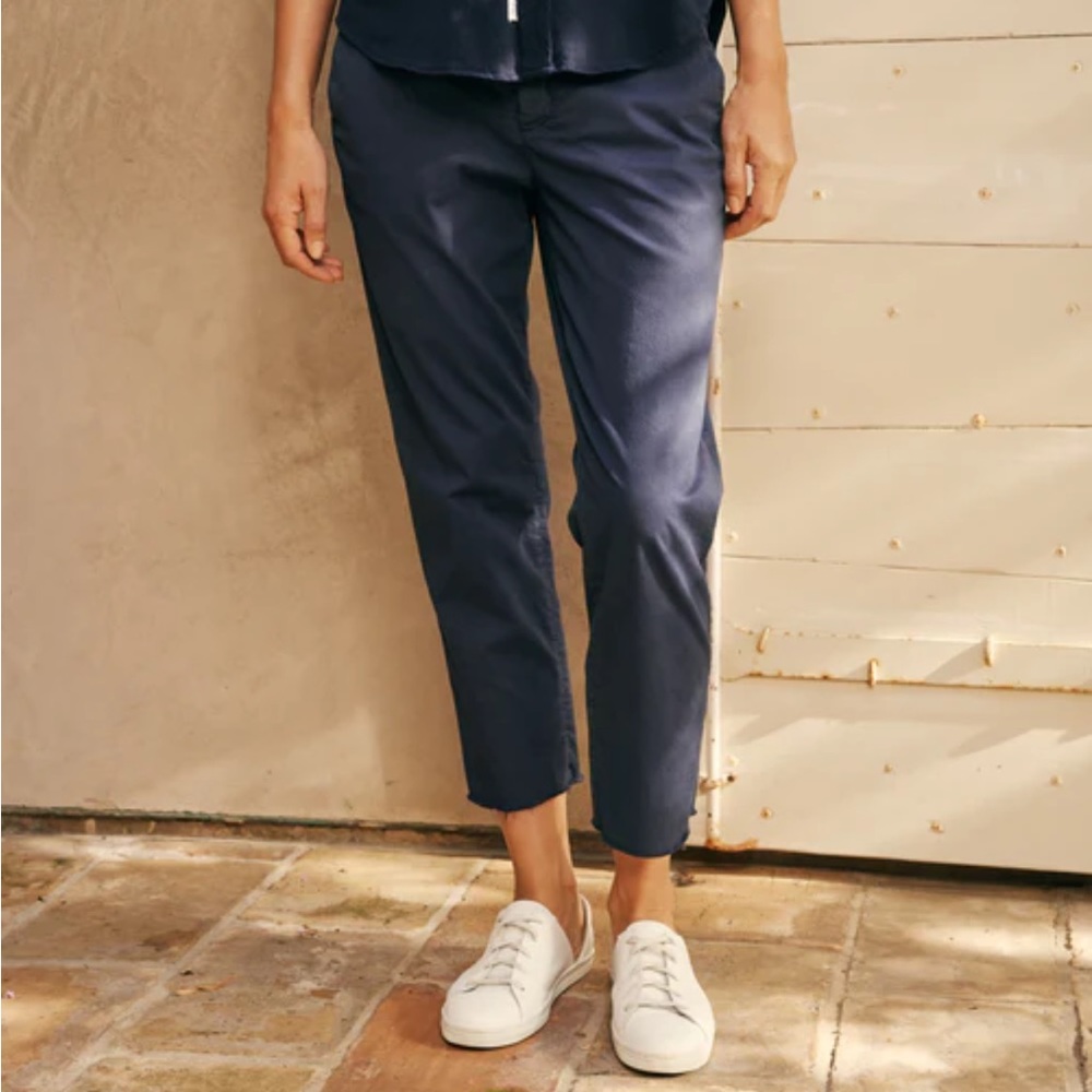 Frank & Eileen Wicklow Italian Chino Pant - Vintage Navy - Size 0
